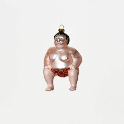 Sumo Wrestler Ornament 5"