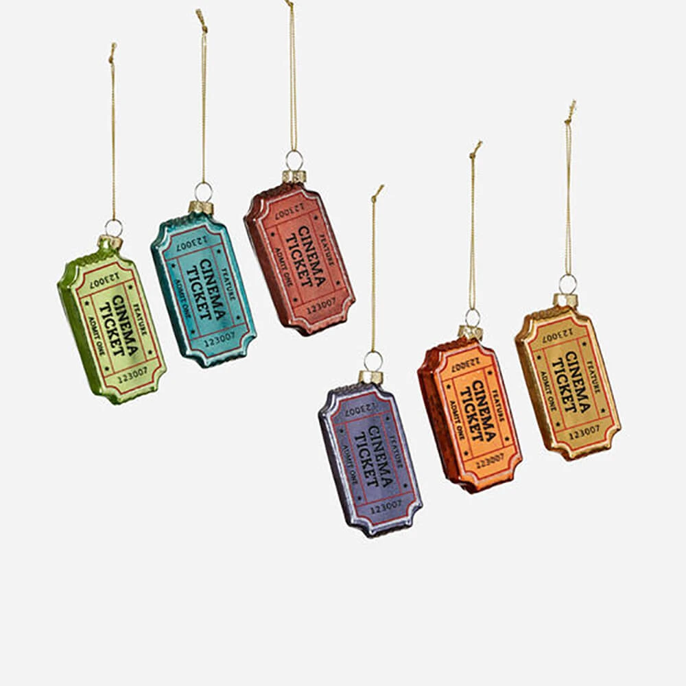 PRESALE: Theatre Ticket Ornament 3.25"