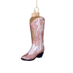 PRESALE: Champagne Opal Cowboy Boot Ornament
