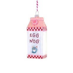 Egg Nog Ornament 4.75"