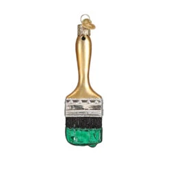 Green Paint Brush Ornament