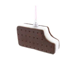 Ice Cream Sandwich Ornament 4.75"