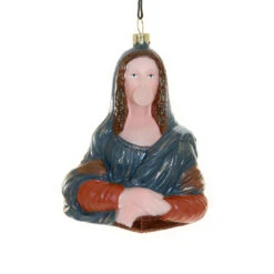 Mona Lisa With Bubble Ornament 5"