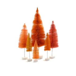 Orange Rainbow Trees (Set Of 6)