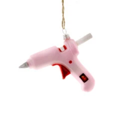 Pink Glue Gun Ornament 4.25"