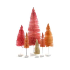 Pink Rainbow Trees (Set Of 6)