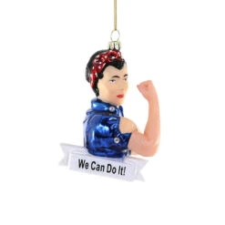 PRESALE: Rosie The Riveter Ornament 5"
