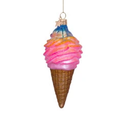 Rainbow Ice Cream Ornament