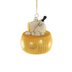 PRESALE: Wheel Of Parmigiano Reggiano Ornament 4"
